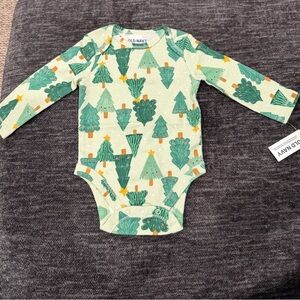 Old Navy Forest Green Tree Print Bodysuit